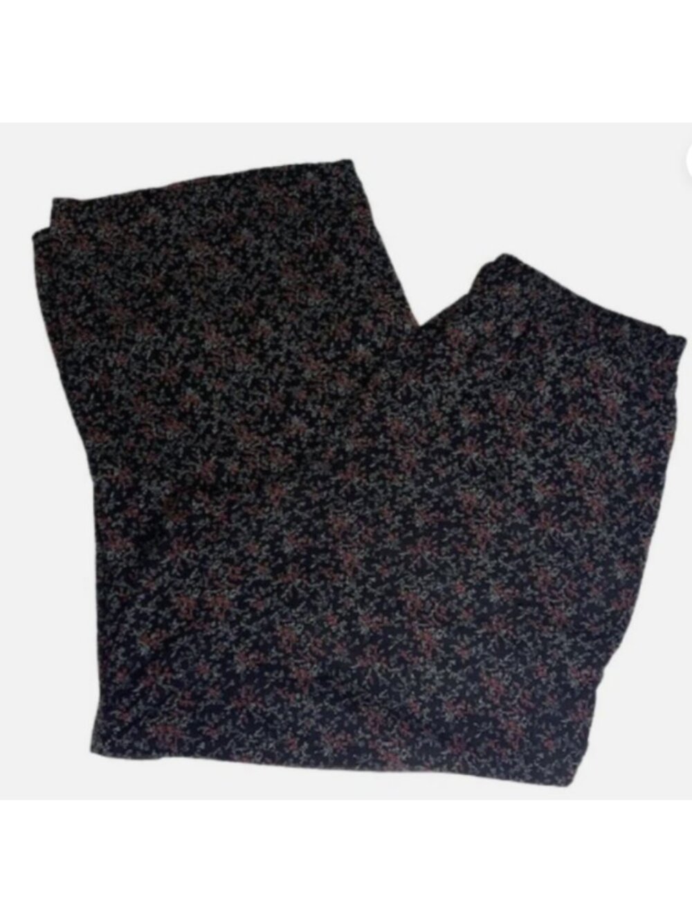 Bloomchic Women's Palazzo Pants Pockets Floral Print Black/Red Size 14/16 NWT